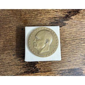 1959 - 1969 Eisenhower Captive Nations Proclamation Medal Bronze Ike Coin Rare